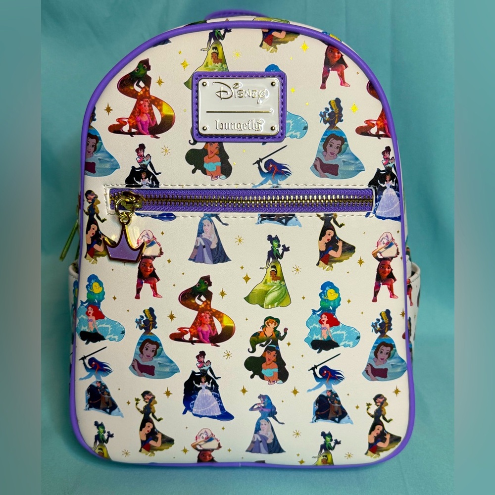 Loungefly Kids Backpack - White and Purple